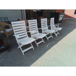 SERIE DE 4 CHAISES DE...