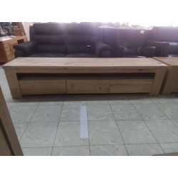 MEUBLE TELE BAS EN CHENE CLAIR