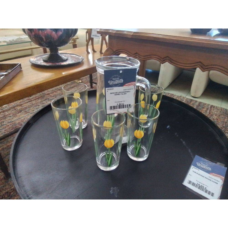 SERVICE LIMONADE/EAU VERRE ITALIEN