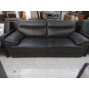 CANAPE 3 PLACES SIMILI CUIR GRIS 