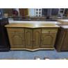 BUFFET BAS PLACAGE CHÊNE 4 PORTES 2 TIROIRS 155X50X87