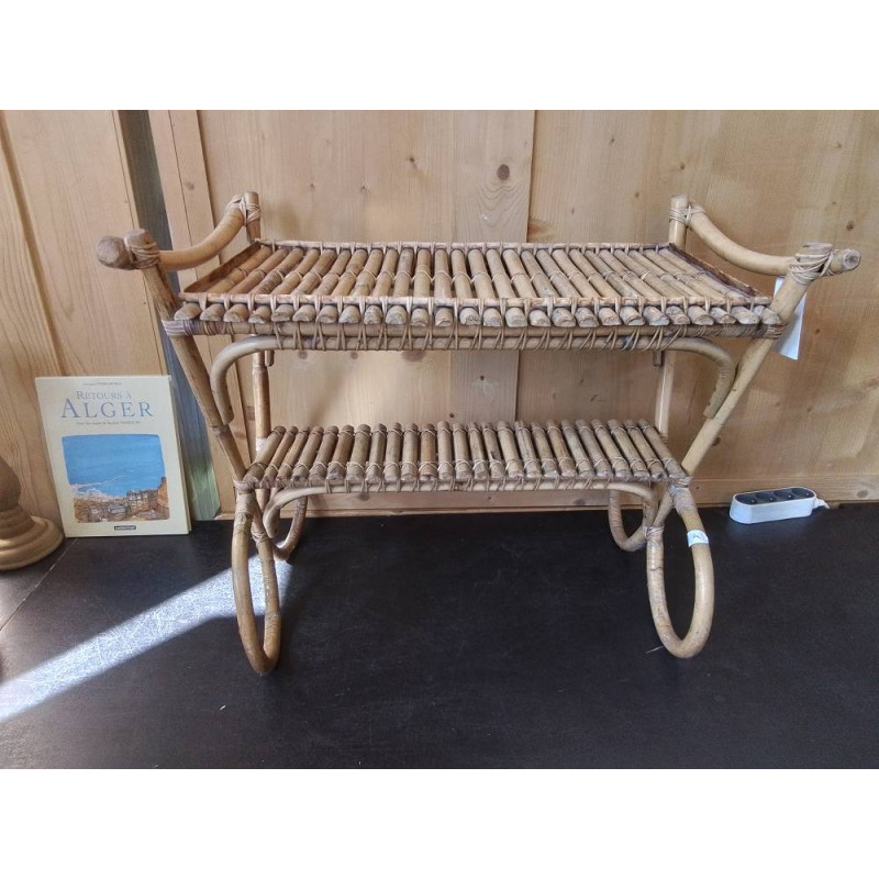 TABLE BASSE EN ROTIN
