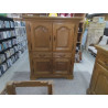 MEUBLE BAR CHENE 4 PORTES 2 TIROIRS 