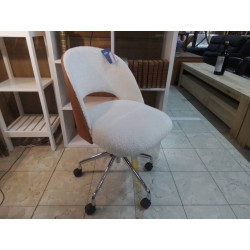 CHAISE DE BUREAU TISSU ET BOIS