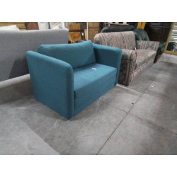 CANAPE LIT TISSU BLEU