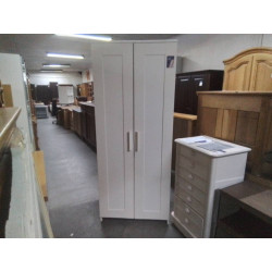 ARMOIRE 2 PORTES BLANCHE 