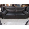CANAPE 3 PLACES SIMILI CUIR GRIS 