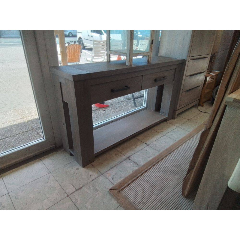 CONSOLE 2 TIROIRS 144X36X78