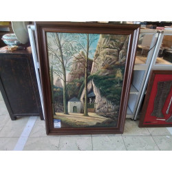 PEINTURE SUR TOILE PIED DU...