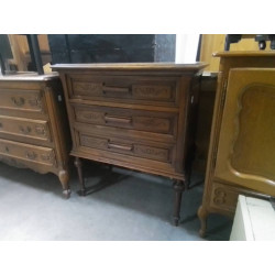 COMMODE CHÊNE 3 TIROIRS