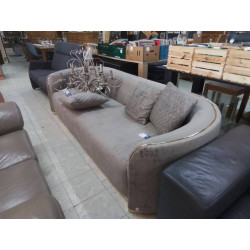 CANAPE 3 PLACES EN TISSU BEIGE