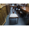 CHAISES MERISIER ASSISES TISSU LOT DE 6