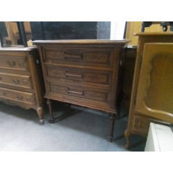COMMODE CHÊNE 3 TIROIRS