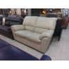 CANAPE 2 PLACES CHATEAU D\'AX CUIR CREME
