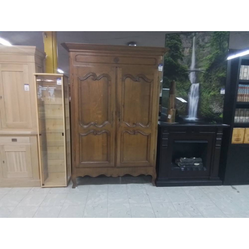 GARDE ROBES 2 PORTES CHENE MASSIF NON DEMONTABLE