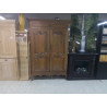GARDE ROBES 2 PORTES CHENE MASSIF NON DEMONTABLE