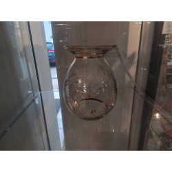 VASE ANNÉES 30 DORÉ ET GRAVÉ