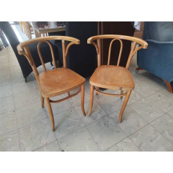 PAIRE DR FAUTEUILS DE BISTROT 