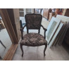 FAUTEUIL STYLE LOUIS XV TAPISSERIE 