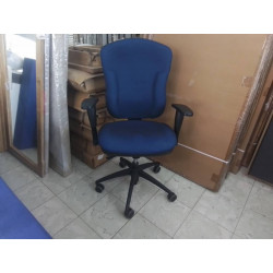 FAUTEUIL DE BUREAU TISSU BLEU