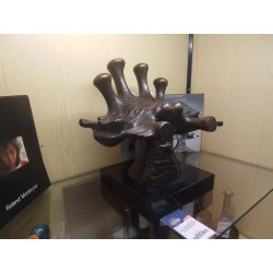 SCULPTURE EN BRONZE DE ROLAND MONTEYNE LA MERE D\'ICARE AMOUREUSE DU SOLEIL 1975 H: 33CM HORS SOCLE