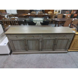DRESSOIR CONTEMPORAIN 4 PORTES 4 TIROIRS H:95 L:220 P:50