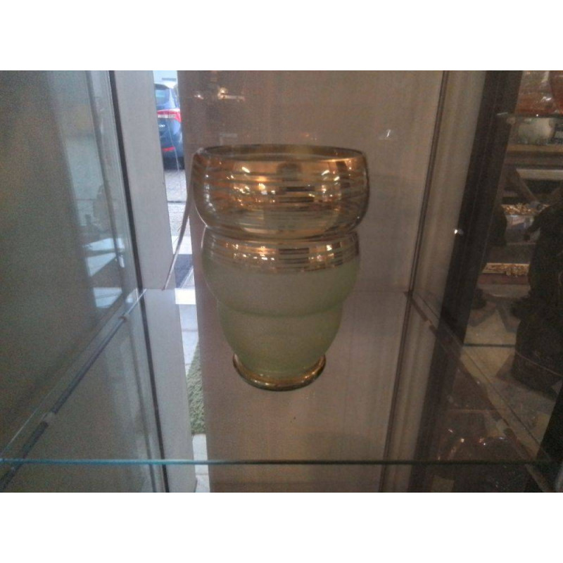 VASE ANNÉES 30 À DORURES