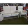 1122 SALON CUIR BEIGE CLAIR 3+2+1 ERPO INTERNATIONAL
