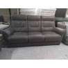 1115 SALON 3+2 CUIR DE BUFFLE TAUPE (TACHE)