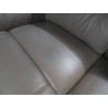 1115 SALON 3+2 CUIR DE BUFFLE TAUPE (TACHE)