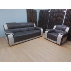 1099 SALON CUIR BICOLORE...