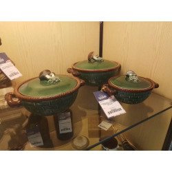 ENSEMBLE DE 3 PLATS DECOR...