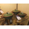 ENSEMBLE DE 3 PLATS DECOR CHAMPIGNON TELLURITE BELGIQUE