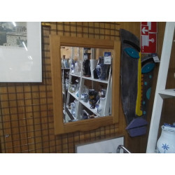 MIROIR BISEAUTE CADRE CHENE...