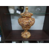 VASE COUVERT CERAMIQUE BEIGE 