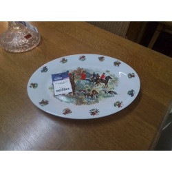 PLAT DE SERVICE OVAL EN...