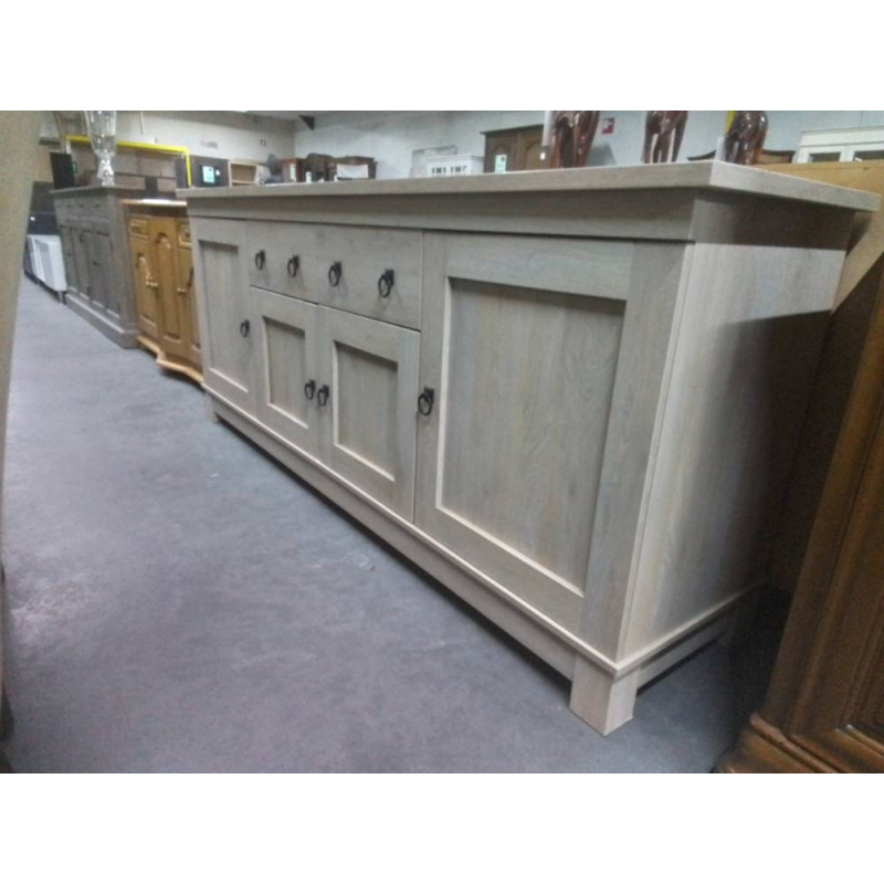 DRESSOIR MODERNE 4 PORTES 2 TIROIRS 219X53X90
