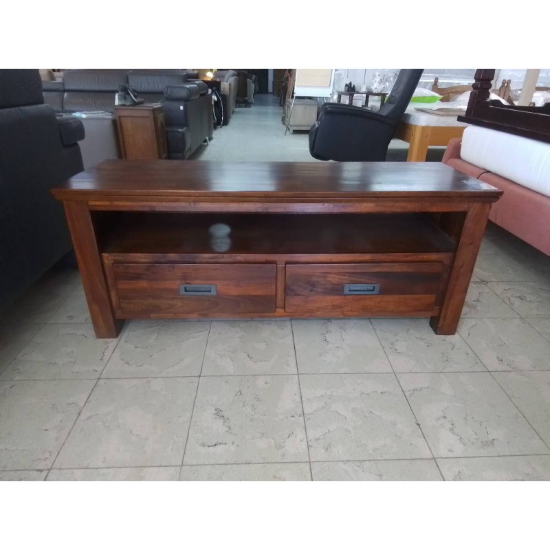 MEUBLE TELE BAS 2 TIROIRS H&H 130X45X52
