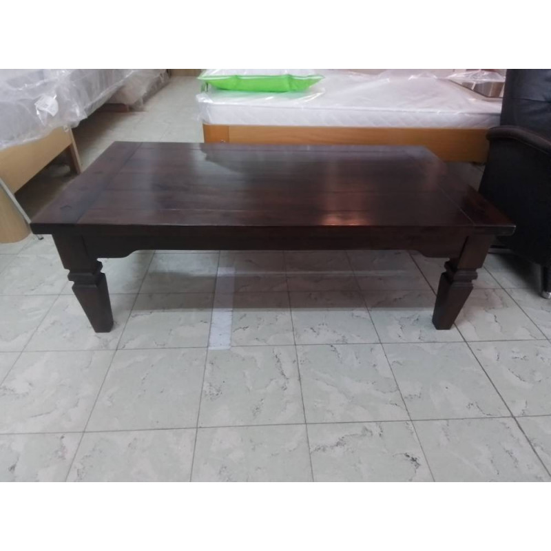 TABLE BASSE H&H BOIS EXOTIQUE FONCE 135X75