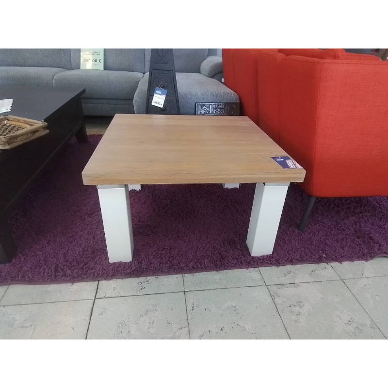 BOUT DE CANAPÉ CARRE 2 TONS 70X70X40