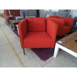 FAUTEUIL CLUB TISSU ROUGE 