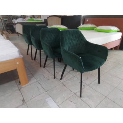 SERIE DE 4 CHAISES EN...