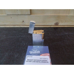 BRIQUET DE POCHE DUPONT GATSBY LINE METAL ARGENTE