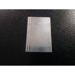 BRIQUET DE POCHE DUPONT GATSBY LINE METAL ARGENTE