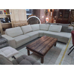 SALON D\'ANGLE TISSU BEIGE 