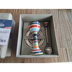 COQUETIER AVEC CUILLERE ET...