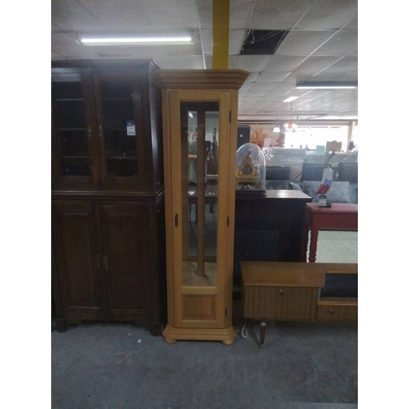 MEUBLE DE COIN VITRE 1 PORTE 65X198
