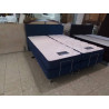 BOXSPRING ELECTRIQUE 160X200 TISSU BLEU 