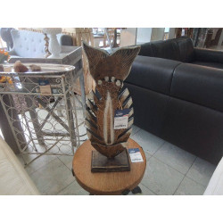 POISSON BOIS DECO 57 CM