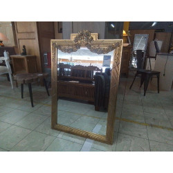 MIROIR BISEAUTÉ CADRE DORÉ